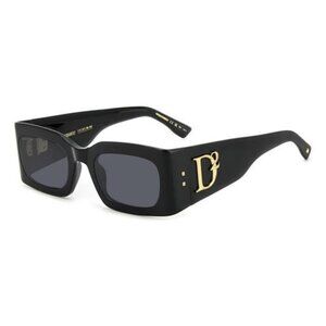 New DSQUARED2 Black Square D2 0109/S 807 Sunglasses Women